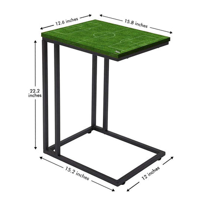 Small C Shaped Table For Sofa - Football Pitch Nutcase