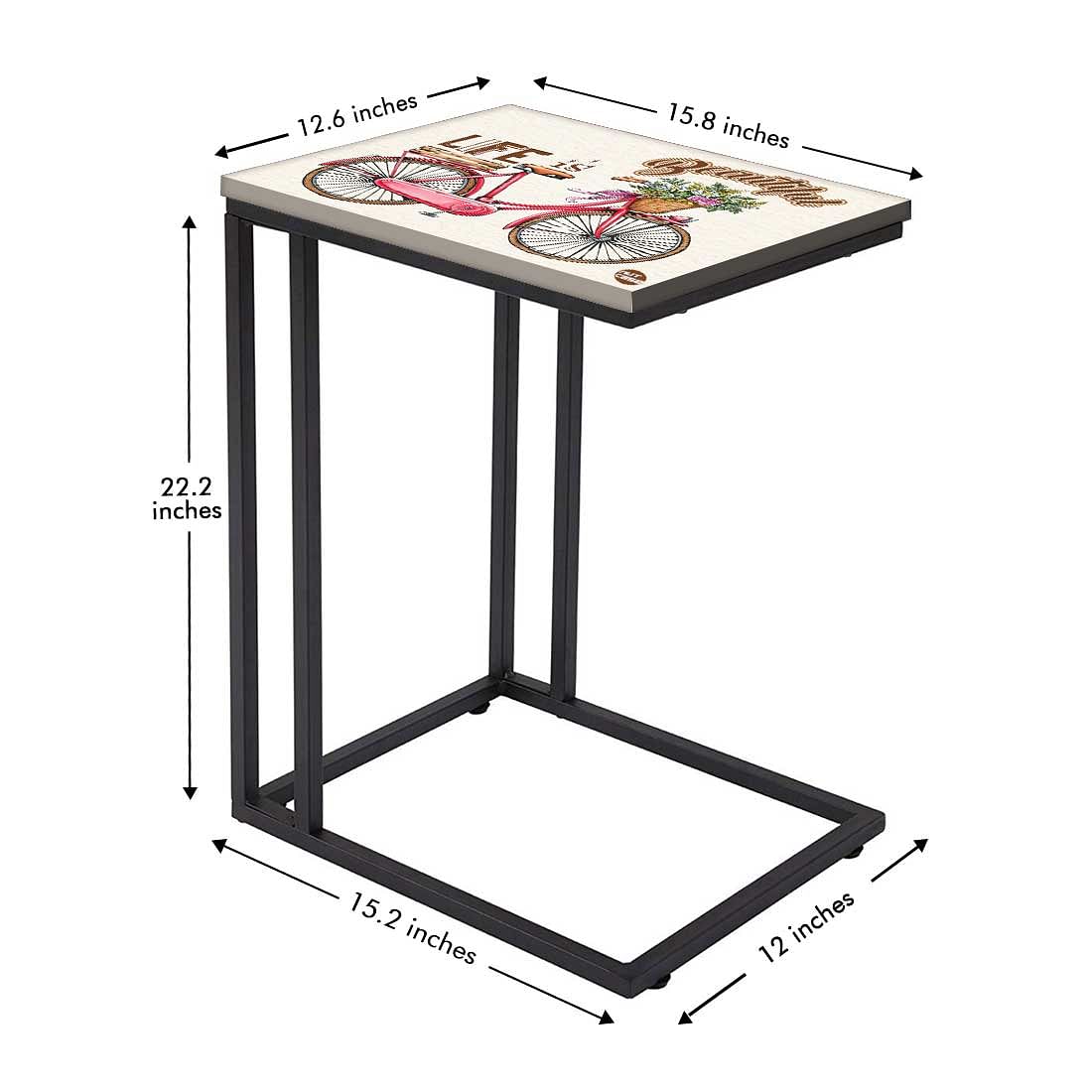 Modern C Side Table - Life is Beautiful Cycle Nutcase