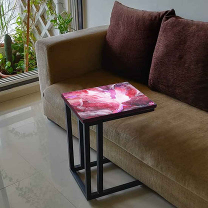 Beautiful Sofa Side C Table - Space Pink Watercolor Nutcase