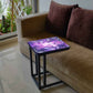 C  End-Table For Sofa - Dark Purple Watercolor Nutcase