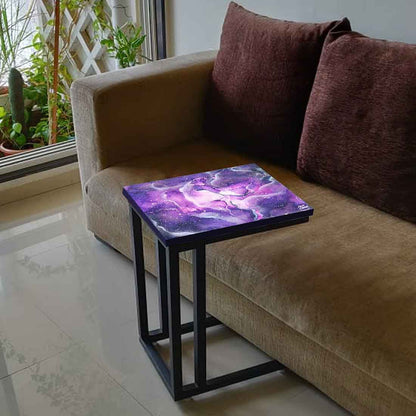 C  End-Table For Sofa - Dark Purple Watercolor Nutcase