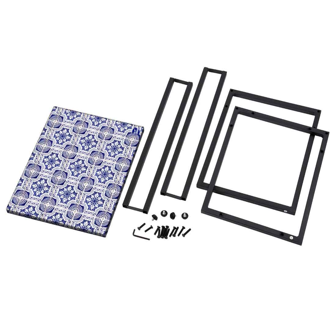 Designer C Shaped Bedside Table for Bedroom Study Desk - Spanish