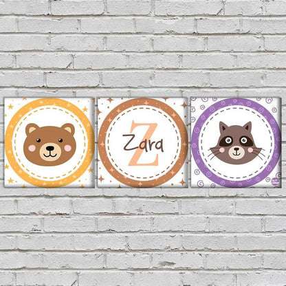 Personalized Wall Art Panel - Cute Animal Face Nutcase