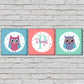 Personalized Nursery Wall Art  -Cute Owl Nutcase