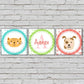 Personalized Nursery Wall Art  -Cute Dog & Cat Nutcase