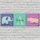 Personalized Wall Decor - Elephant and Rhinoceros Nutcase