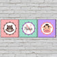 Personalized Nursery Wall Art  -Cute Tom & Pig Nutcase