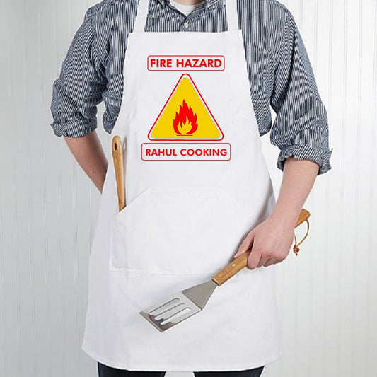 Customized High Quality Funny Aprons for Adults - Fire Hazard Nutcase
