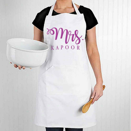 Personalised Aprons for Womens Baking Cooking - Mrs Nutcase