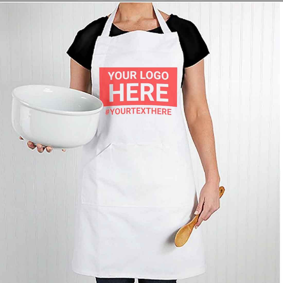 Buy Custom Aprons with Logo Image or Text Online – Nutcase