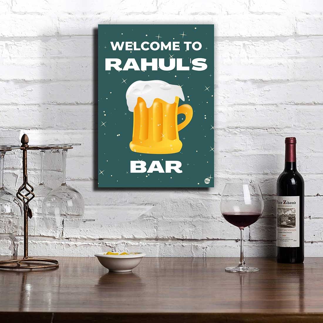 Customized Home Bar Sign Beer Wall Art Posters Nutcase