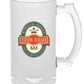 Personalized Beer Mug Glass- 473 ML  - Add Your Name - BEER BOTTLE LABEL Nutcase