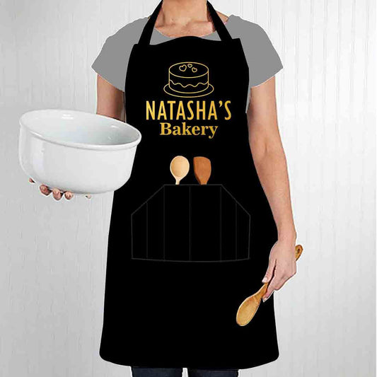 Personalised Chef Apron With Name for Women Baking - Bakery Nutcase