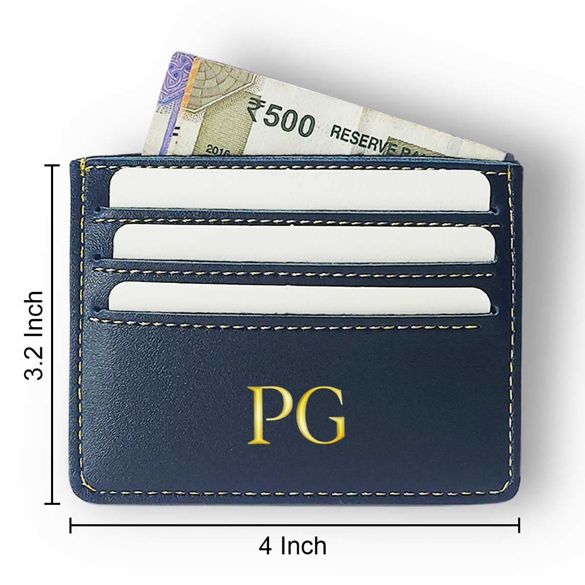 Personalized Metal Business Card Holder for Men - Initials Nutcase