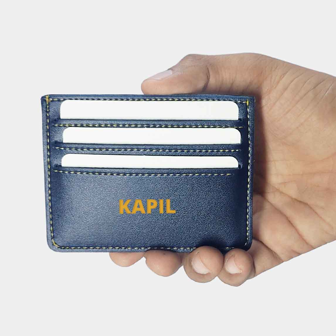 Personalized Credit Card Wallet Holder for Mens - Add Name Nutcase