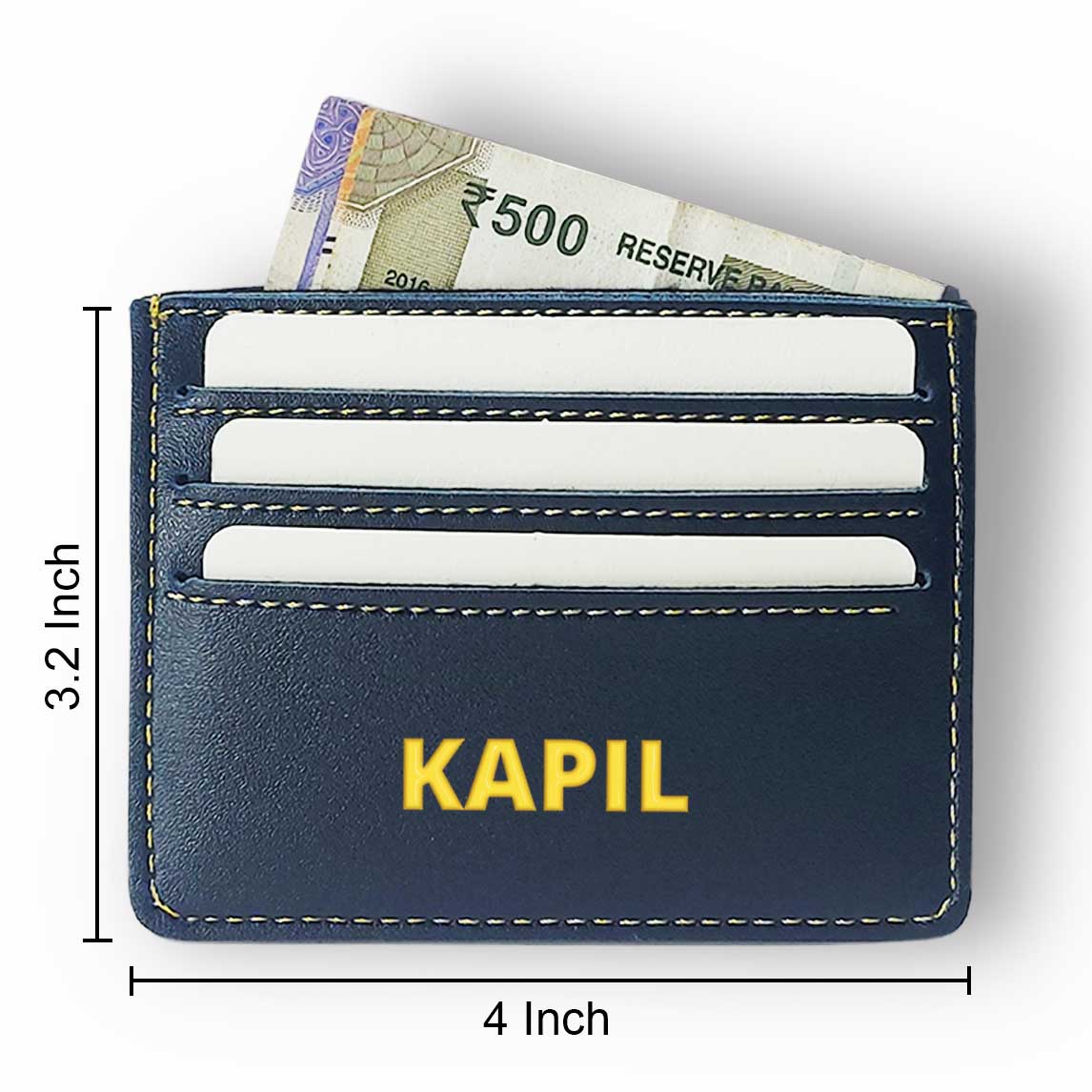 Personalized Credit Card Wallet Holder for Mens - Add Name Nutcase