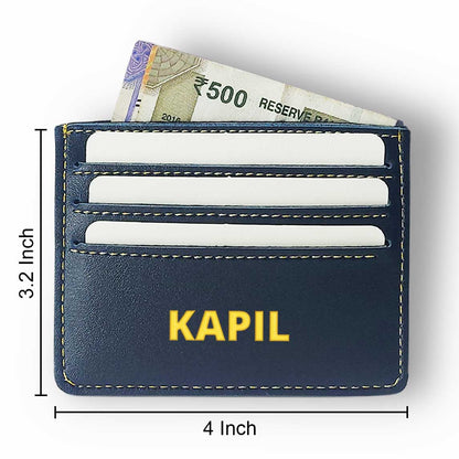 Personalized Credit Card Wallet Holder for Mens - Add Name Nutcase