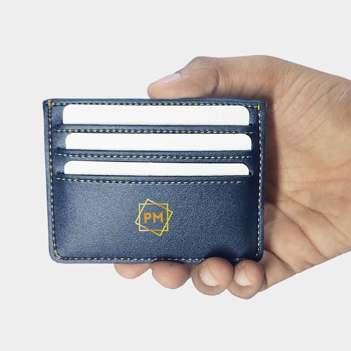 Customized Credit Card Organizer Wallet Holder for Men - Initials Nutcase