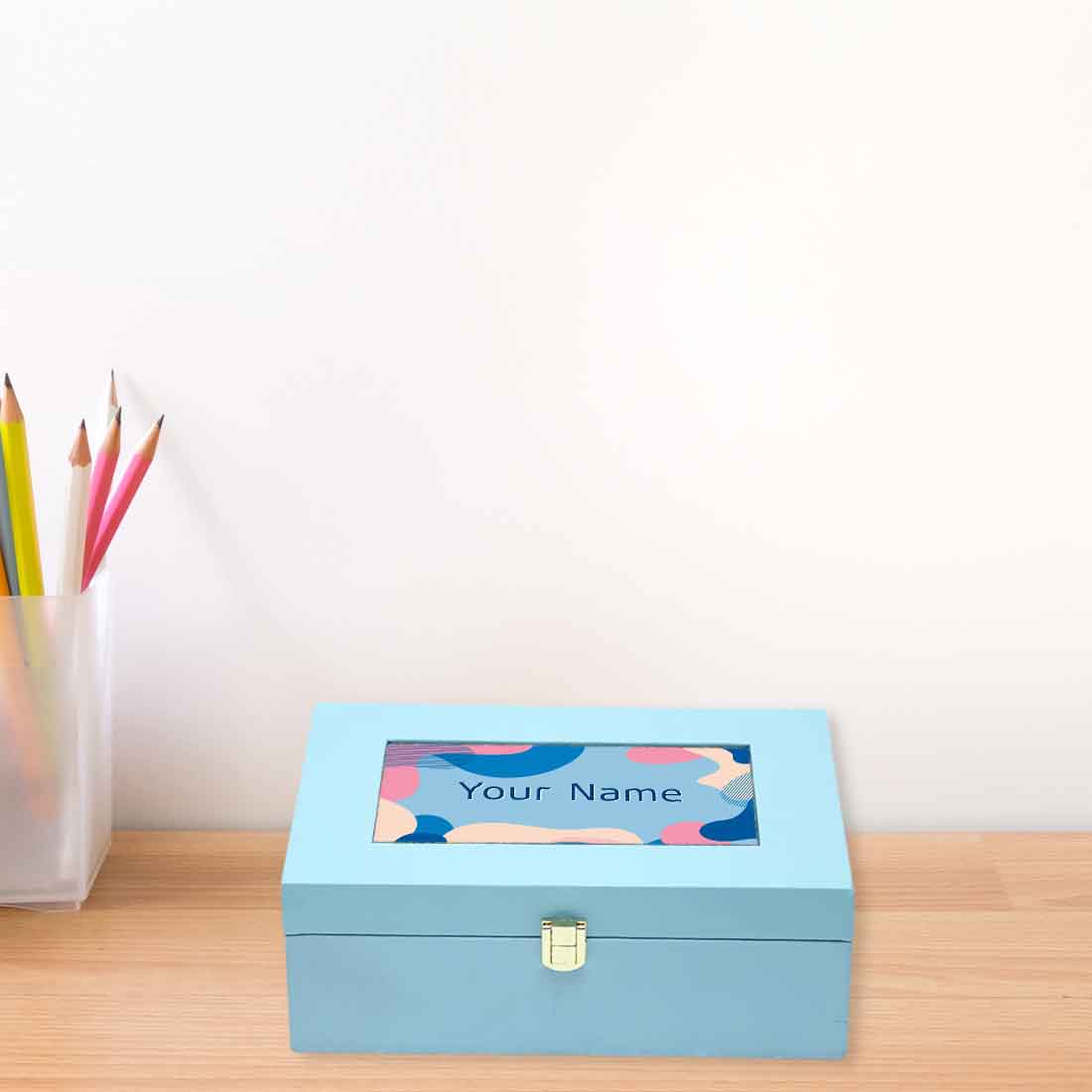 Decorative Personalised Jewellery Box for Gifting Women Girlfriend Add Your Name