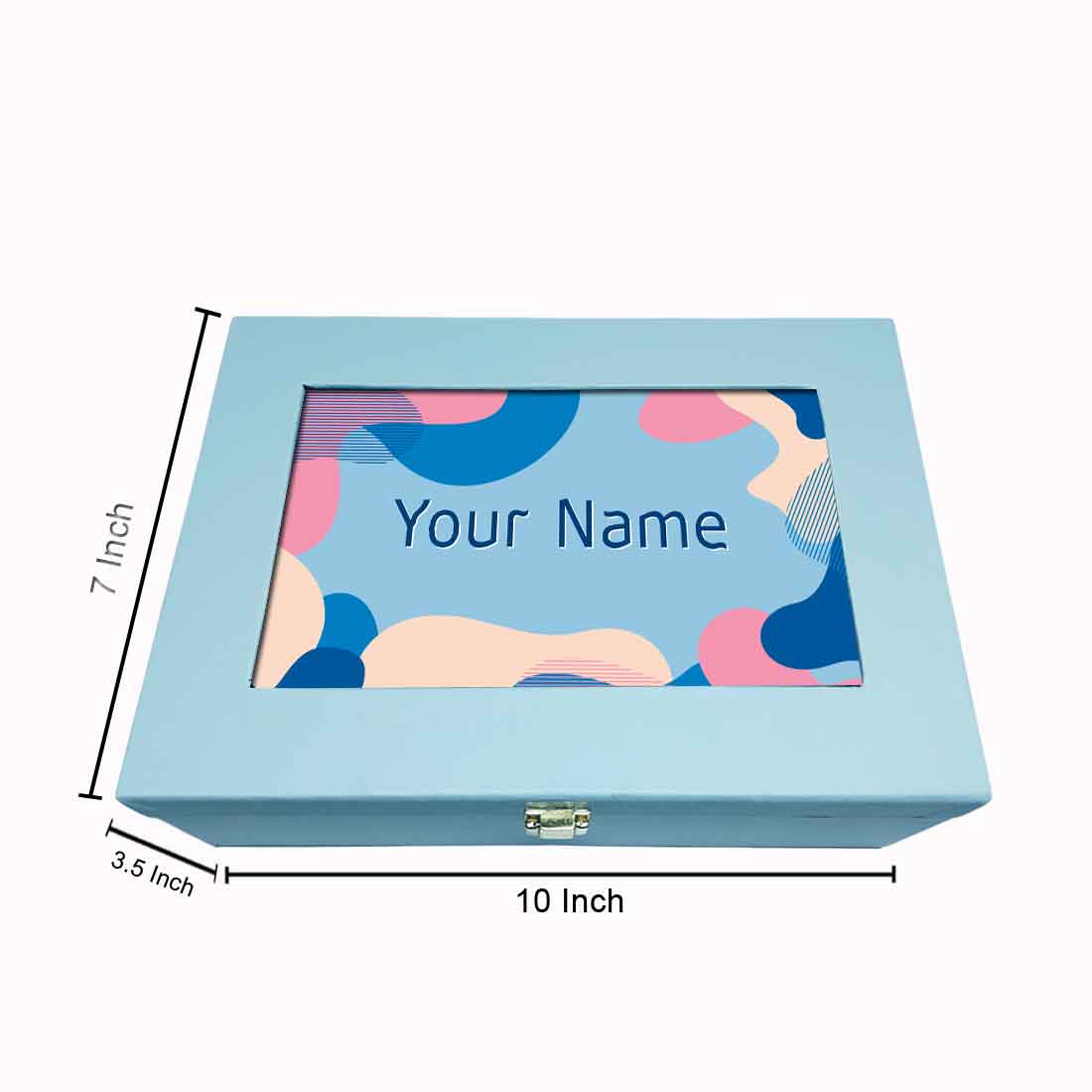 Decorative Personalised Jewellery Box for Gifting Women Girlfriend Add Your Name