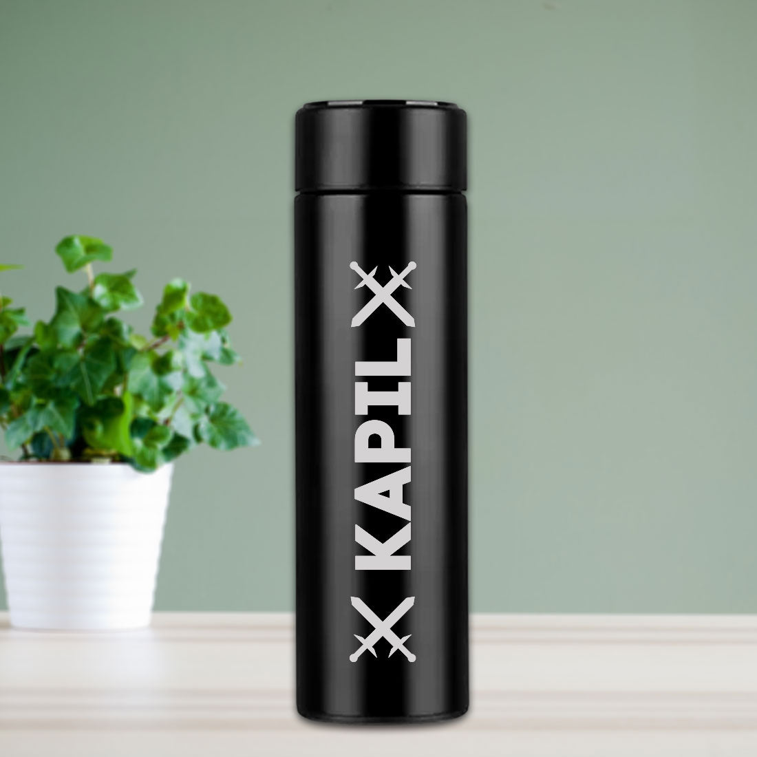Personalised Thermos Flask for Tea with Temperature Display - Stylish