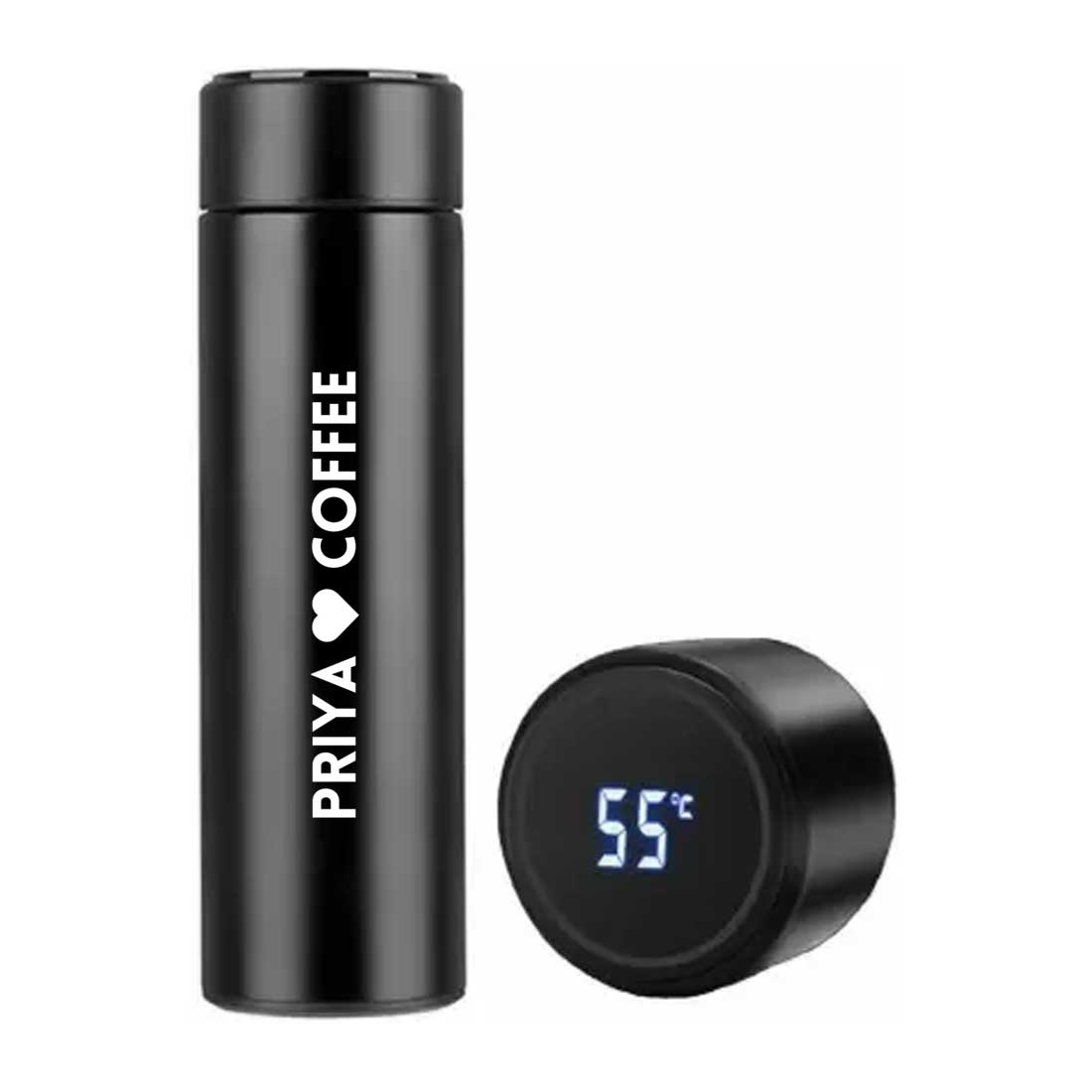 Custom Stainless Steel Hot Thermos for Tea Temperature Display Engraved - COFFEE