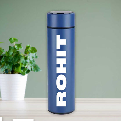 Personalised Thermos Flask for Tea Coffee with Temperature Display- Red