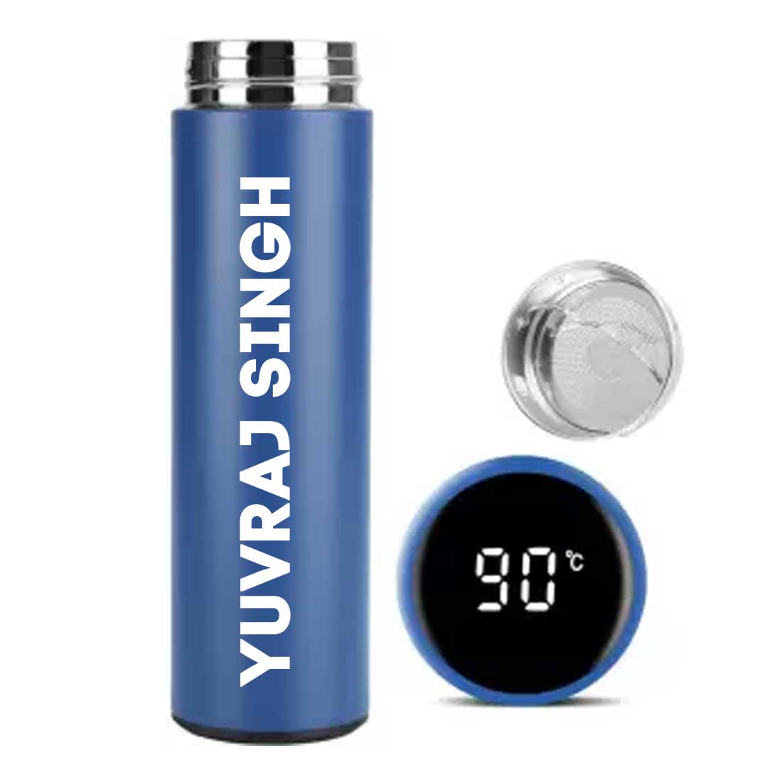 Custom Thermos Flask for Tea Coffee Travel Hot and Cold Drinks With Temperature Display