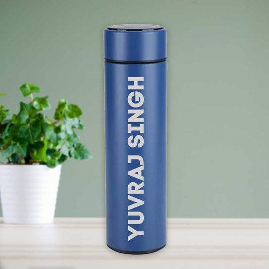 Customized Tea Thermos Flask Bottle With Temperature Display - Full Name