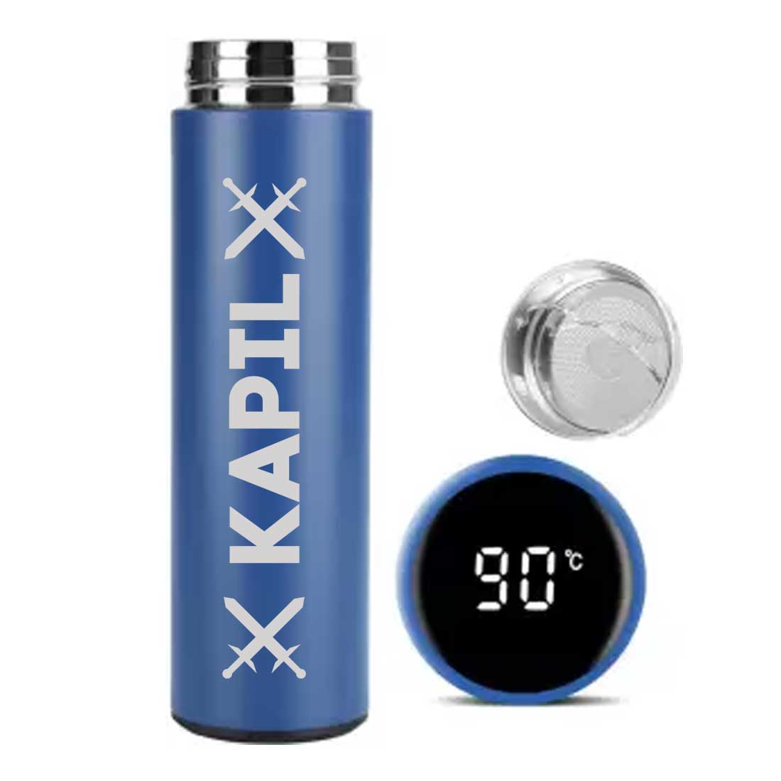 Personalized Coffee Flask Thermos With Temperature Display - Brew Bottle