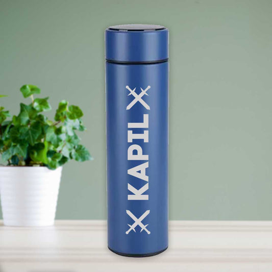 Personalized Coffee Flask Thermos With Temperature Display - Brew Bottle