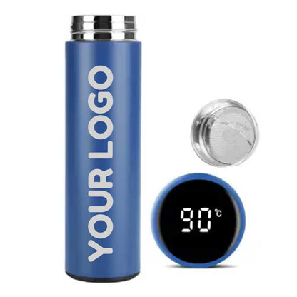 Personalized Coffee Flask Customized Thermos With Temperature Display - ADD TEXT