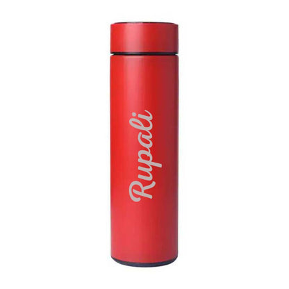 Custom Coffee Flask Thermal for Tea with Temperature Display - Add Name