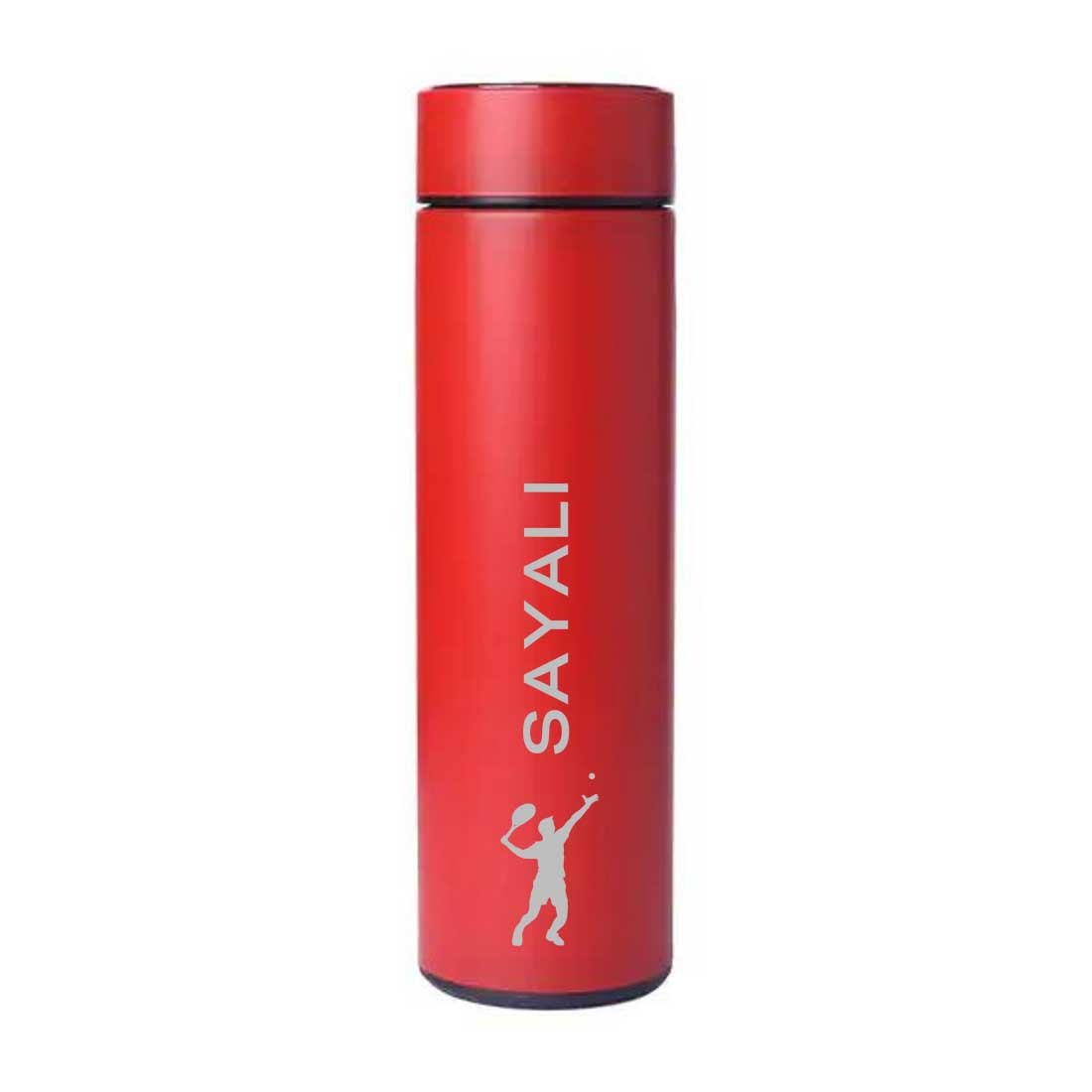 Personalised Name Engraved Stainless Steel Temperature Bottle Coffee Flask - Sports