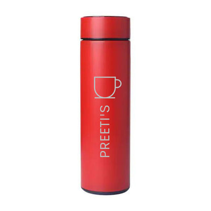 Personalized Thermos Bottle for Coffee With Temperature Display Engraved Name -Tea Cup