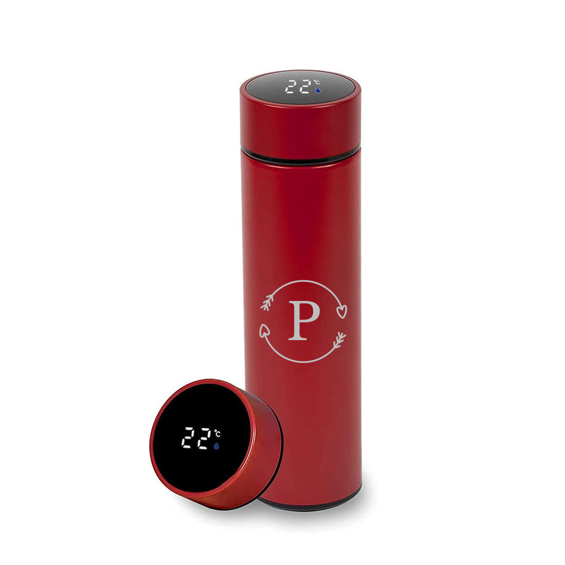 Custom Stainless Steel Hot Thermos for Tea Temperature Display Engraved - Monogram