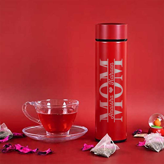 Personalized Thermos Bottle for Tea Flask with LED Display 500ml - Mother Day Gift