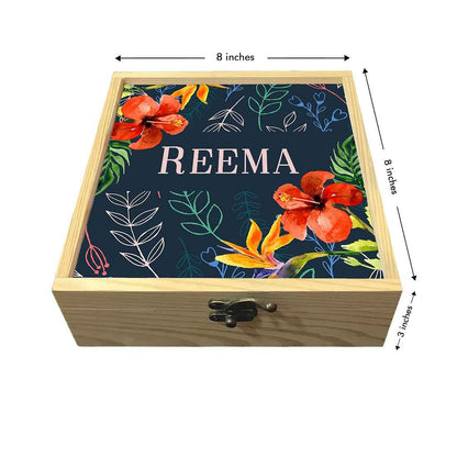 Personalized Jewellery Box for Women - Hibiscus Leaf Nutcase