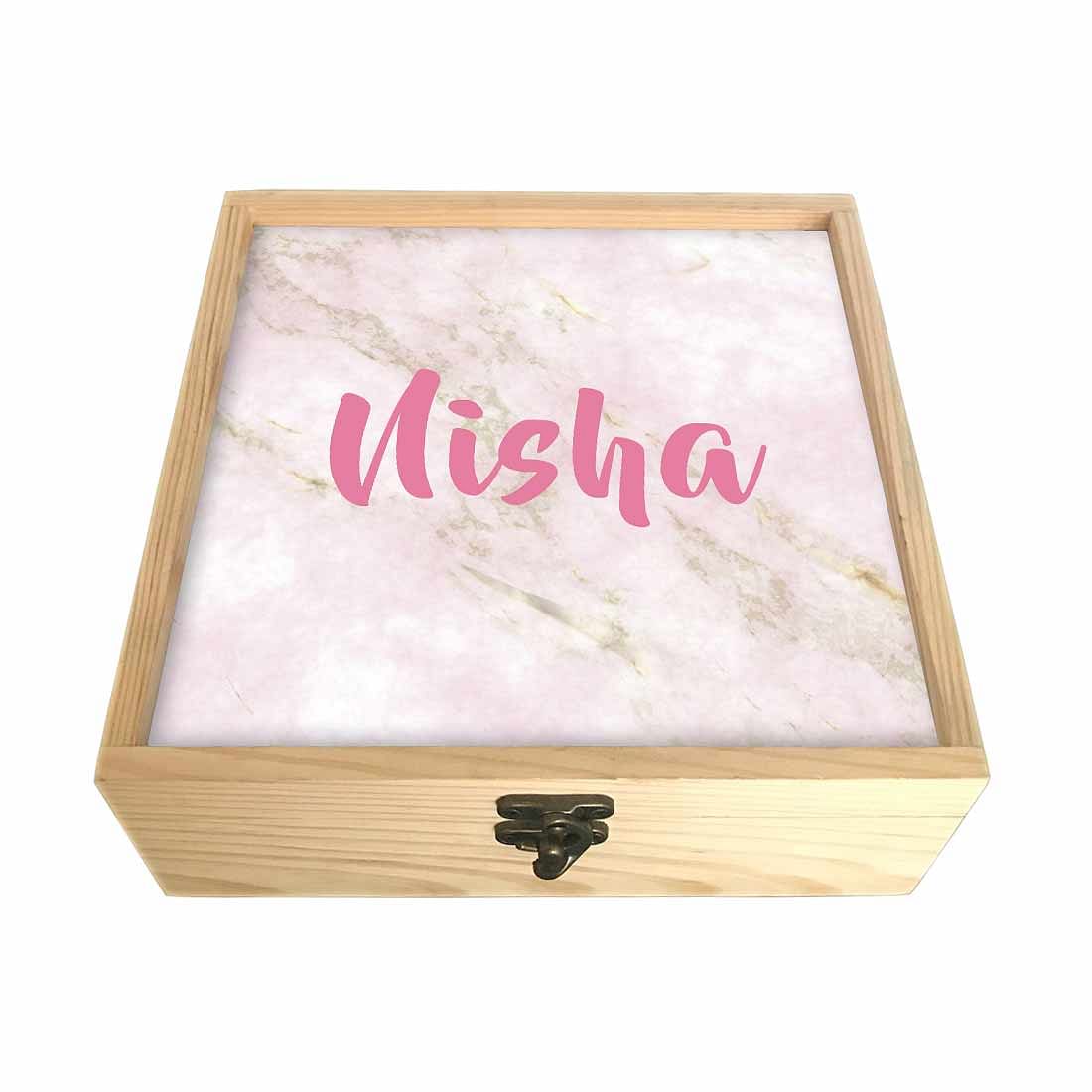 Customized Jewellery Box Organizer - Pink Marble Nutcase
