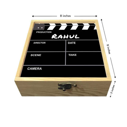 New Customized Wooden Jewellery Box - Movie Clapboard Filmy Nutcase