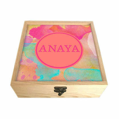 Antique Personalized Jewellery Box - Multi Watercolor Nutcase