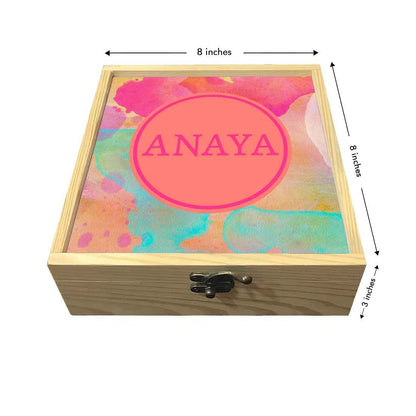 Antique Personalized Jewellery Box - Multi Watercolor Nutcase