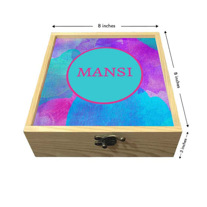 Customized Travel Jewellery Box - Blue Watercolor Nutcase