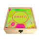 Wooden Jewellery Box for Girls- Green Watercolor Nutcase