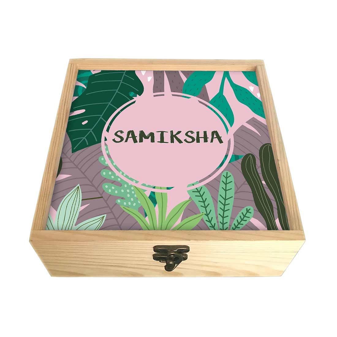 Customized Jewellery Box for Women - Pink Tropical Vibes Nutcase