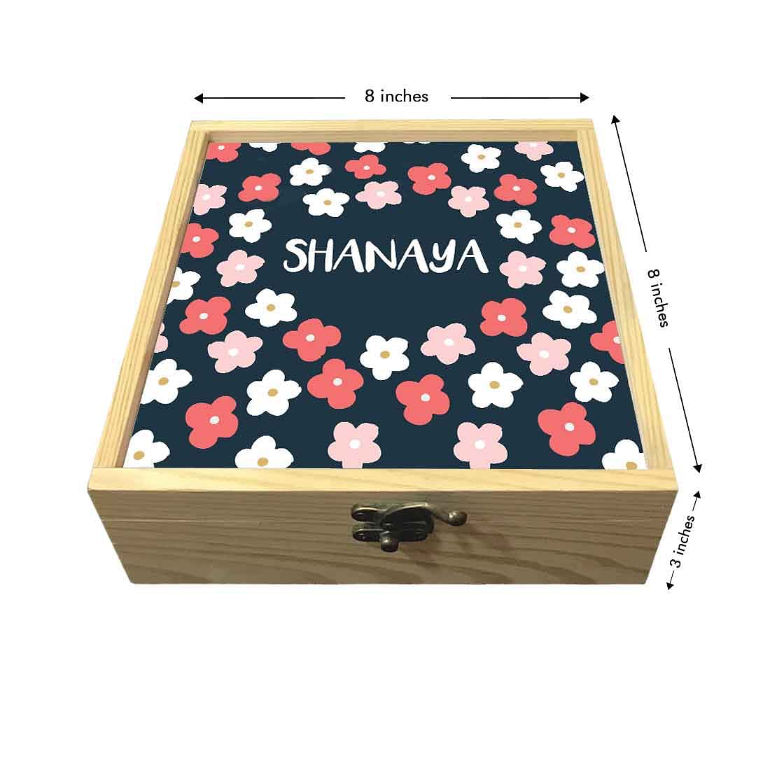 Custom Made Floral Jewellery Box Organizer for Women Nutcase