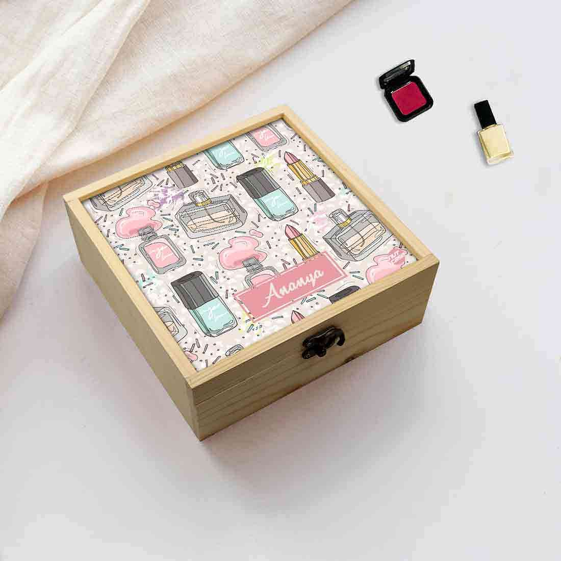 Pretty Personalized Jewellery Box -  Girls Makeup Nutcase