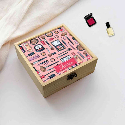 Customized Jewellery Box Makeup Organizer -  Girl Cosmetics Nutcase