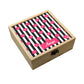 Wooden Jewellery Box Makeup Organizer -  Pink Lips Pout Nutcase