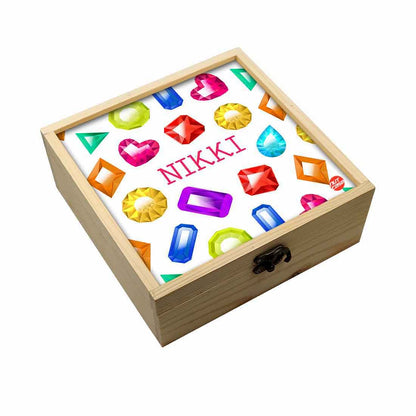 Nice Customized Jewellery Box -  Diamond Pattern Nutcase